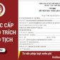 Thủ tục hành chính: cấp bản sao Trích lục hộ tịch