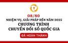 NHIỀU NHIỆM VỤ, GIẢI PHÁP ĐẾN NĂM 2025 CỦA CHƯƠNG TRÌNH CHUYỂN ĐỔI SỐ QUỐC GIA ĐÃ HOÀN THÀNH