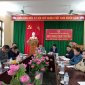 xã Cẩm Tân dự hội nghị trực tiếp và trực tuyến toàn  huyện
